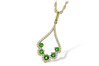H217-27668: NECK .34 GREEN GARNET .53 TGW