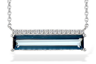 H217-33141: NECK 2.70 LONDON BLUE TOPAZ 2.80 TW
