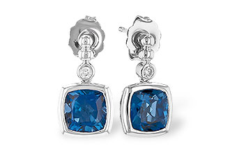 H300-00377: EARR 1.78 LONDON BLUE TOPAZ 1.82 TGW