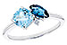 H300-93132: LDS RG 1.49 TW BLUE TOPAZ 1.52 TGW