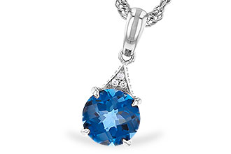 H300-95850: NECK 1.60 LONDON BLUE TOPAZ 1.61 TGW (7MM RD)