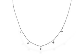 H300-98595: NECKLACE .19 TW (18")