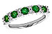 H300-98613: LDS WED RG .70 EMERALD .94 TGW