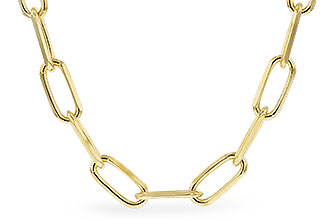 H301-82186: PAPERCLIP LG (16IN, 4.0MM, 14KT, LOBSTER CLASP)