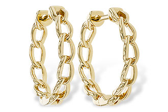 H301-83141: GOLD EARRINGS (18MM)
