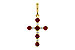 H301-84059: PENDANT .34 TW RUBY .42 TGW
