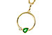 H301-84068: NECKLACE .20 EMERALD .22 TGW