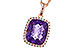 H301-84959: NECKLACE 4.57 AMETHYST 4.81 TGW (12x10MM CU)