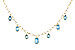 H301-84986: NECKLACE 4.10 TW BLUE TOPAZ (17")