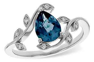 H301-85877: LDS RG 1.20 LONDON BLUE TOPAZ 1.26 TGW (8x6MM LBT)