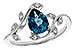 H301-85877: LDS RG 1.20 LONDON BLUE TOPAZ 1.26 TGW (8x6MM LBT)