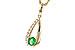 H301-87641: NECKLACE .28 EMERALD .45 TGW (5x4 EMER)