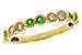 H301-88613: LDS WED RG .11 TW EMERALD .20 TGW