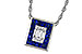 H301-89504: NECKLACE .84 SAPPHIRE TW 1.02 TGW