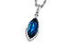H301-89541: NECK 2.14 LONDON BLUE TOPAZ 2.20 TGW (12x6MM MQ)
