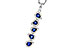 H301-90450: NECKLACE .95 TW SAPPHIRE 1.19 TGW