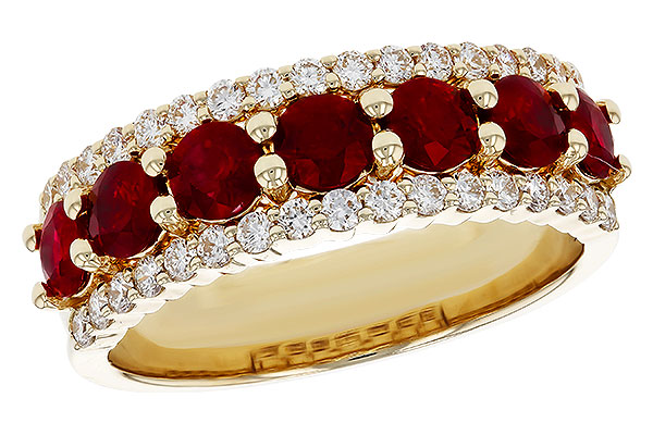 H302-73132: D215-48623 W/RUBY 1.26 TW RUBY 1.70 TGW