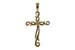 K033-67677: CROSS PENDANT .01 BR