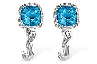 K214-61359: EARR 2.10 BLUE TOPAZ 2.14 TGW