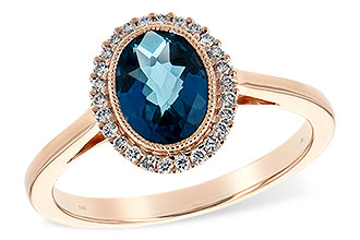 K216-37659: LDS RG 1.27 LONDON BLUE TOPAZ 1.42 TGW