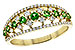 K217-27686: LDS RG .35 GREEN GARNET .67 TGW