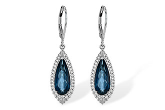 K217-28550: EARR 5.05 LONDON BLUE TOPAZ 5.42 TGW