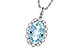 K217-33122: NECKLACE 2.40 AQUA 2.57 TGW (12x8MM AQ)