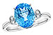 K217-34995: LDS RG 2.84 BLUE TOPAZ 2.90 TGW (10x8MM BT)