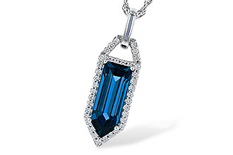 K300-02186: NECK 2.95 LONDON BLUE TOPAZ 3.12 TGW