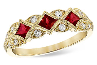K300-03159: LDS WED RG .55 TW RUBY .70 TGW