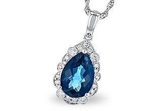 K300-06804: NECK 2.25 LONDON BLUE TOPAZ 2.40 TGW