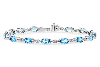 K300-91277: BRACELET 7.80 SWISS BLUE TOPAZ 7.96 TGW