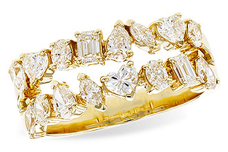 K300-94050: LDS DIA WED RG 1.38 TW FANCY CUT DIAS