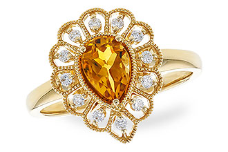 K300-94077: LDS RG .62 CITRINE .75 TGW