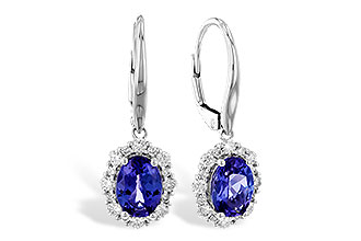 K300-95822: EARR 1.28 TW TANZANITE 1.72 TGW (7x5 OVAL)