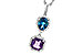 K300-95850: NECKLACE 2.50 SEMI-PREC (AMY,LBT) 2.66 TGW