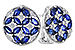 K301-83177: EARRINGS 2.07 TW SAPPHIRE 2.37 TGW
