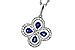 K301-84041: NECKLACE .68 SAPPHIRE TW .96 TGW