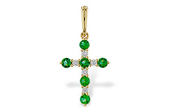 K301-84050: PENDANT .27 TW EMERALD .35 TGW