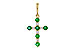K301-84050: PENDANT .27 TW EMERALD .35 TGW