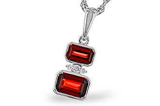 K301-84059: NECK .98 TW GARNET 1.01 TGW