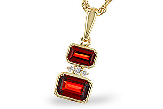 K301-84059: NECK .98 TW GARNET 1.01 TGW
