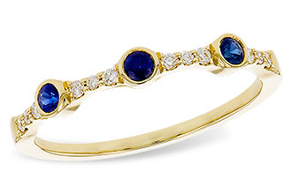 K301-84950: LDS WED RG .16 SAPPHIRE .25 TGW