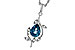 K301-85877: NECK 1.20 LONDON BLUE TOPAZ 1.25 TGW (8x6MM LBT)