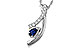 K301-87641: NECKLACE .23 SAPP .40 TGW (5x3 SAPP)