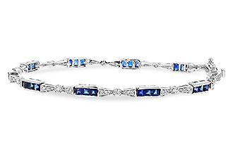 K301-87677: BRACELET 2.10 SAPPHIRE 2.75 TGW (7")