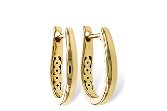 K301-87704: GOLD EARRINGS (15MM)