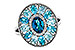 K301-88613: LDS RG 3.02 TW BLUE TOPAZ 3.10 TGW (7x5MM LBT CTR)