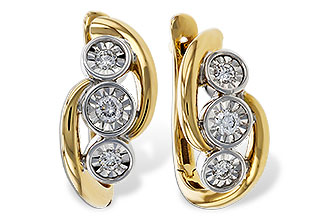 K301-89468: EARRINGS .25 TW