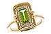 K301-90377: LDS RG .72 PERIDOT .84 TGW (8x4MM PER)